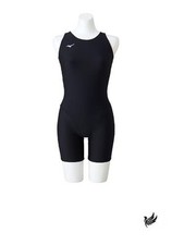 Mizuno N2MGAC04 Girls' Basic All-in-One Swimsuit for Competitive Swimming