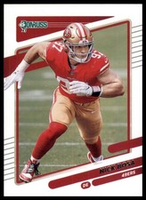 2021 Donruss Nick Bosa 56 San Francisco 49ers