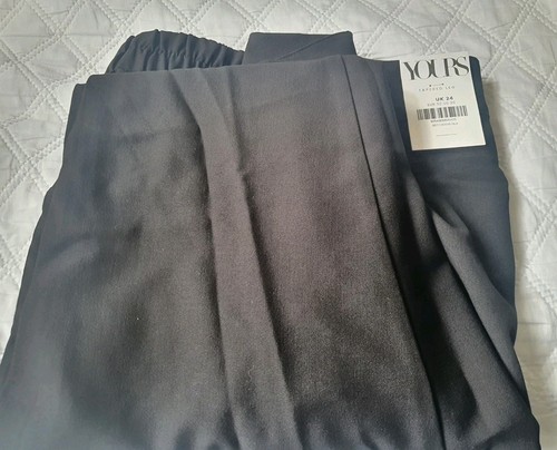 New with Tag ,Yours Clothing Womens Plus Size Tapered Trousers size 24 - Picture 2 of 7