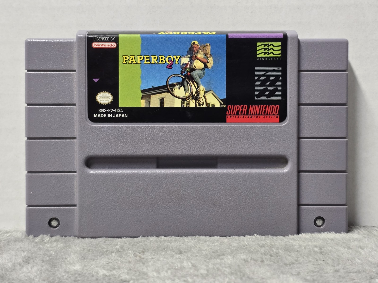 Paperboy 2 Super Nintendo SNES 1991 Cartridge Only Authentic Tested Working