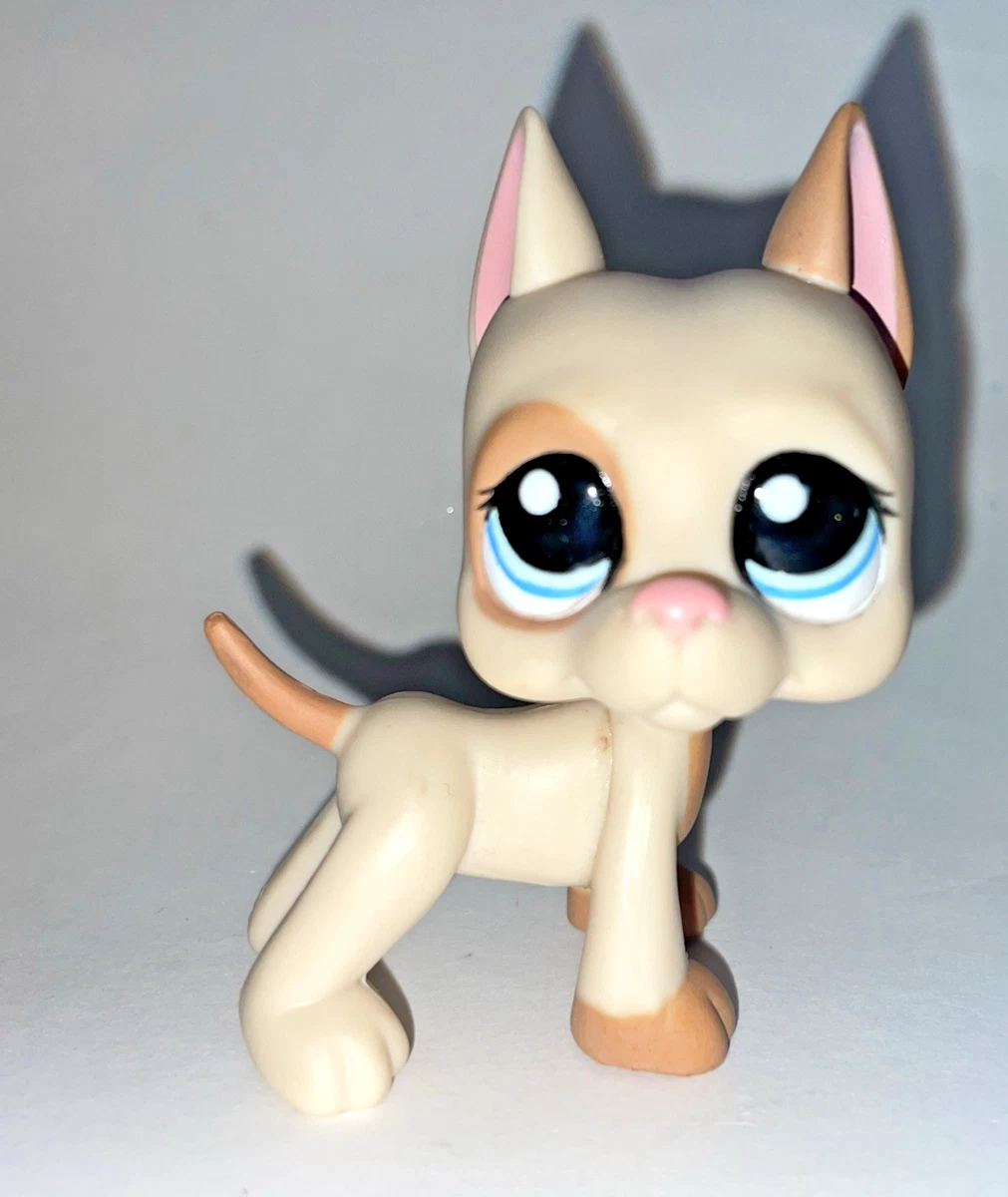 WooMax Pet Shop Jouet Littlest LPSs Jouet Blanc Chiot Danois Chien