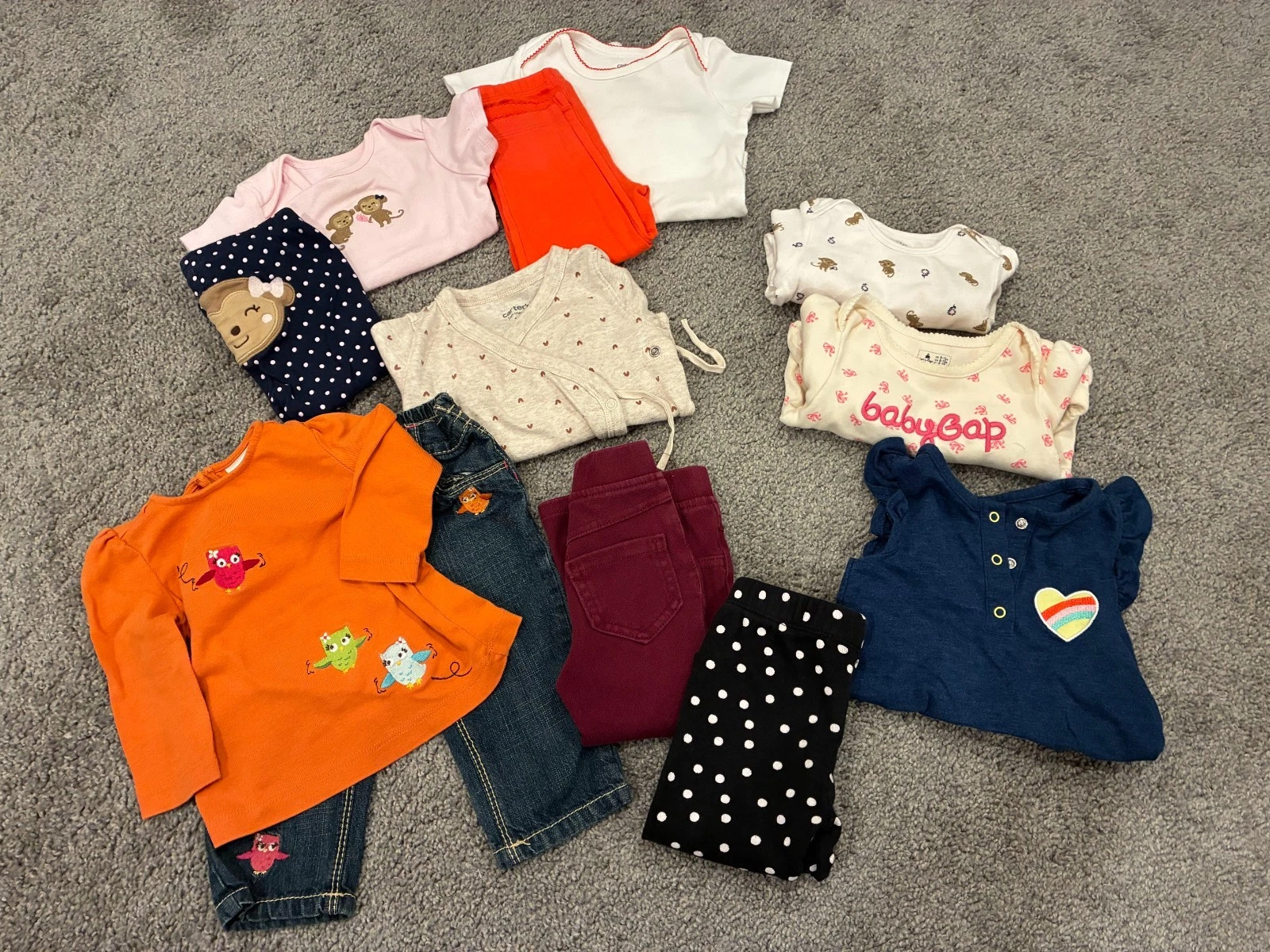 Lot of Baby Girls Clothes Size 12M