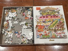 REESE'S PEANUT BUTTER CUPS FACTORY JIGSAW PUZZLE  #145 OVER 550 PCS COMPLETE EUC