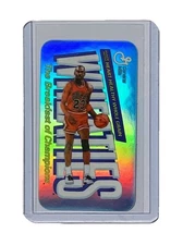 Michael Jordan 1988 Wheaties Carolina Blue Refractor Promo Tobacco Insert Card