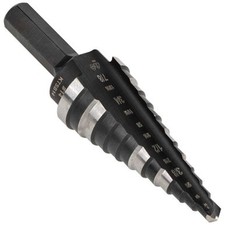 Klein Tools KTSB14, Step Drill Bit 14 Double-Fluted, 3/16 to 7/8-Inch