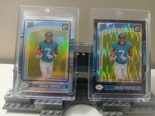 (2) Brian Thomas Jr - Donruss Optic - RR Holo + RR Purple Shock - Jaguars 