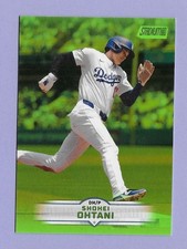 2025 Stadium Club Shohei Ohtani Dodgers MVP Lime Green Foil variation