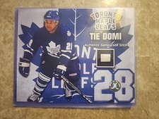  Tie Domi Toronto Maple Leafs game used stick 8x10 picture with coa 