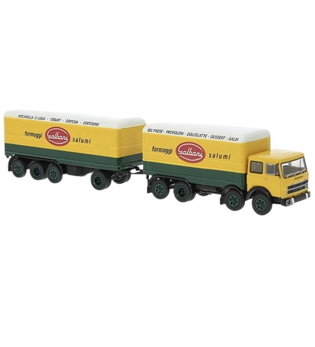 Brekina 58542 Fiat 691 Millepiedi Galbani Lkw Galbani Farbe Weiß H0 | Zustand: Neu