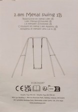 Single swing. Children 3 - 8 years £14.00 New/previously installed.