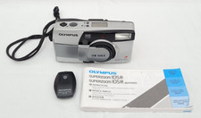 Olympus OZ105R Superzoom 35mm Film Camera With Remote & Instructions