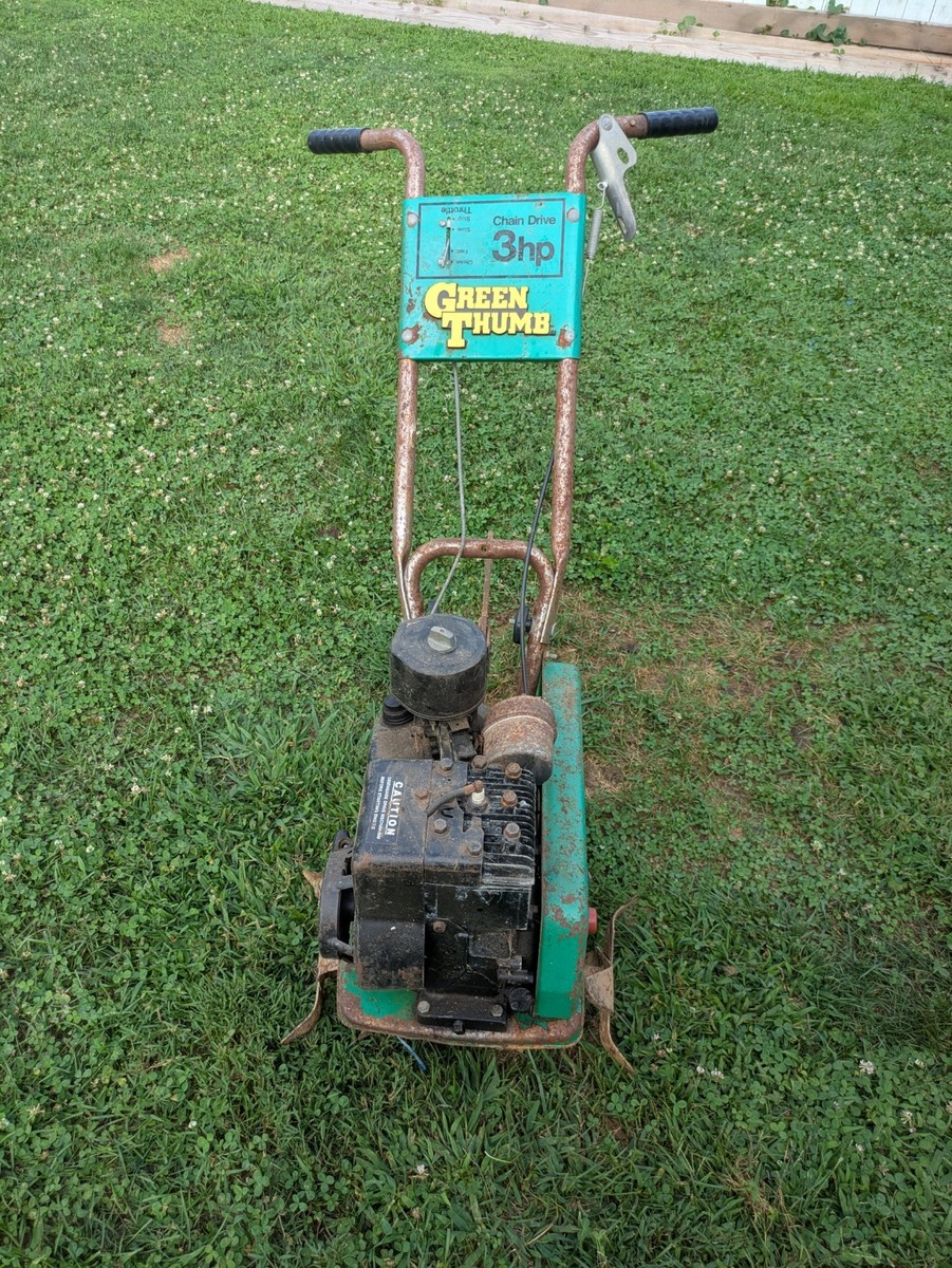 Green Thumb A048500118 Tiller 3HP Rototiller Vintage Wheel/ Bolt