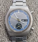 Vintage Seiko 6139-8020 Men's Automatic Chronograph Watch USED Working Day Date