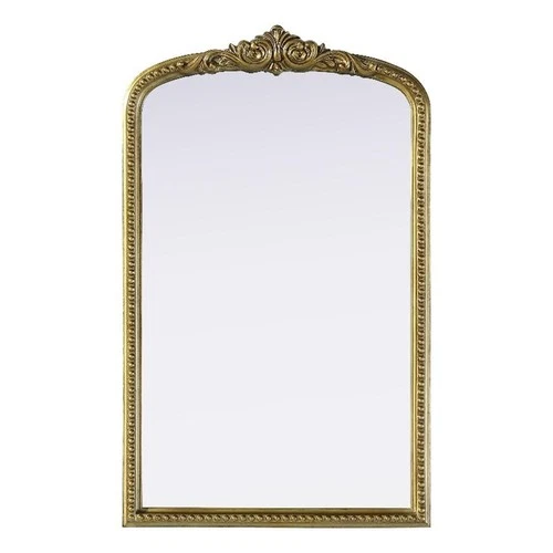Elegant Decor Naomi Vintage Resin Mirror 22X36 in Antique Brass - Picture 1 of 7