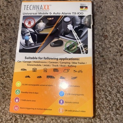 Technaxx TX-100 Car Alarm with Charging Function and PIR Motion Sensor..