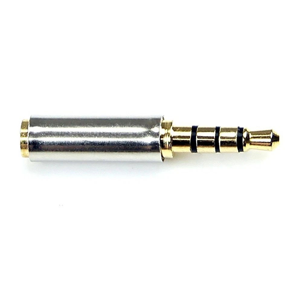 3X Golden 3.5mm Male to 2.5mm Female Plug Stereo Audio Earphone Jack6789 - Image 4 of 4