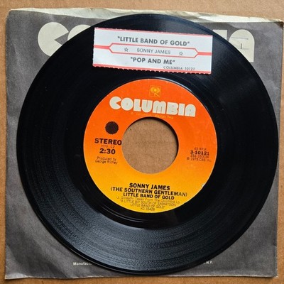 SONNY JAMES Little Band Of Gold 45 7'' COUNTRY Record Vinyl Records 1975
