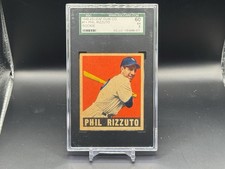 1948 Leaf Baseball Phil Rizzuto #11 Rookie SGC 5 Centered