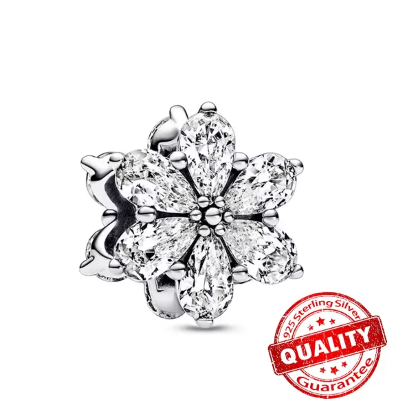 925 Silber Charms Armband Geschenk Damen Winter Weihnachten Schnee Engel Frau - Bild 4 von 4