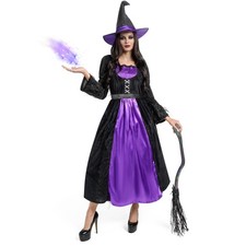 Spooktacular Creations Witch Costume Women, Womens Halloween X-Large, Purple