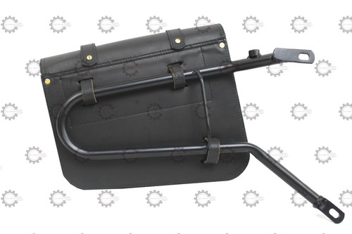 Fit For Royal Enfield "Gt & Interceptor 650 Leather Saddle Bag Pair With Rails" - Picture 6 of 20