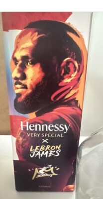 Hennessy x LeBron James Limited Edition Bottle Empty SUPER RARE