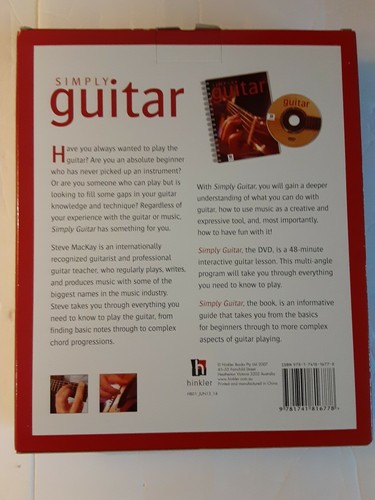Simply Guitar Beginners libro a colori 64 pagine e lezione DVD 48 minuti di Steve - Foto 2 di 6