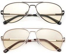 Aviator Kids Blue Light Blocking Glasses Gaming Computer Boys Girls UV 100 