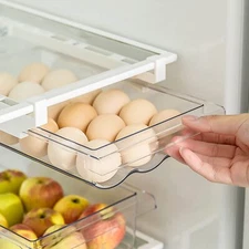 Drawer-Style Egg Rack - For Fridge Organization & Home Kitchen