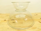 Vintage Pyrex White Flowers Broiler Nesting Bowls 326 and 322
