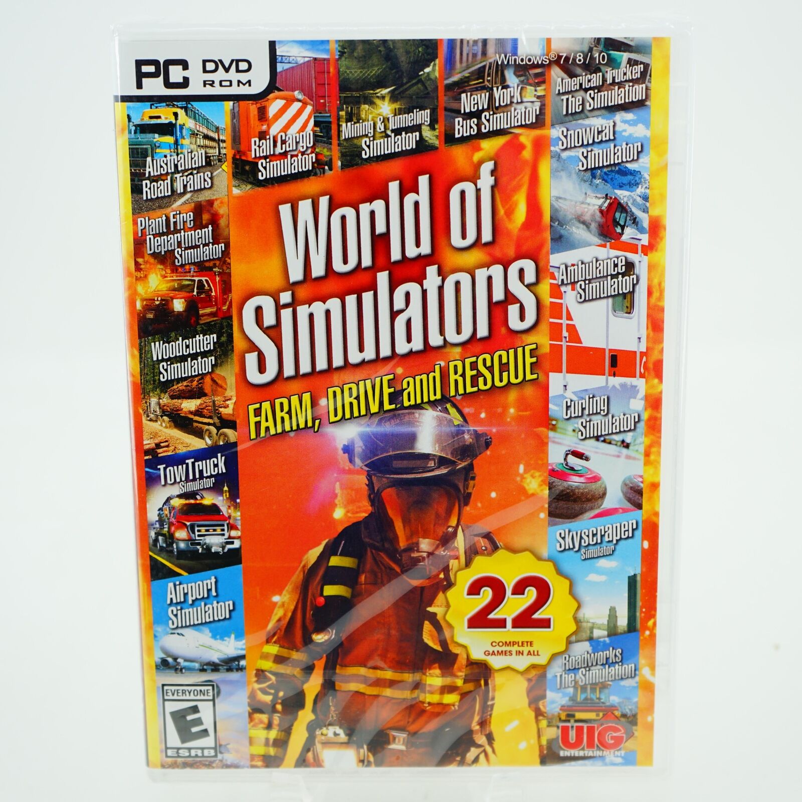 World of Simulators Farm Drive & Rescue 22 Games PC DVD ROM