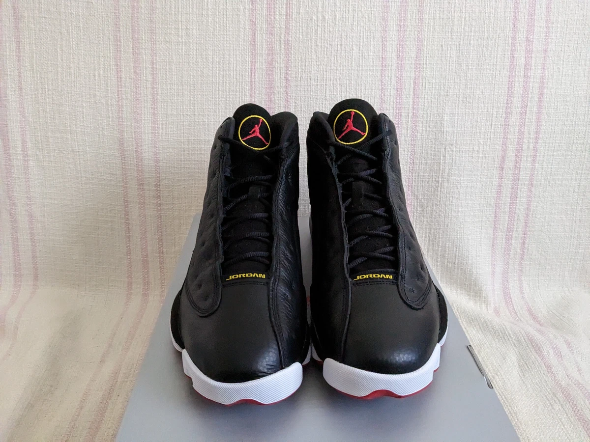 Jordan 13 black true red white 2025