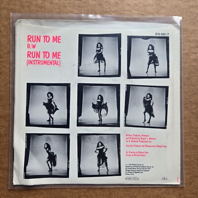 ANGELA WINBUSH Run To Me DJ PROMO R&B SOUL 45 7