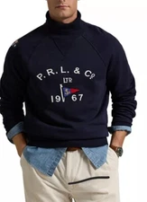 Polo Ralph Lauren Sweater Dark Navy Black Flag Regatta Sailing Yacht Club Multi