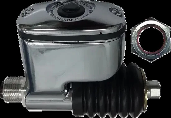 Drag Chrome Rear Brake Master Cylinder for Harley Dyna Fat Bob 08-17 - Image 2 of 4