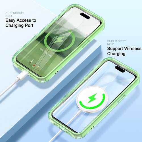 FR iPhone 17 Pro Max/Air 16e 15 14 13 12 Magnet Hülle Integrierter Displayschutz - Bild 26 von 56