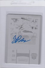 2017 ELITE CONTENDERS GIANLUCA DALATRI BLACK PRINT PLATE AUTO #D1/1 CARDINALS RC