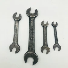Vintage Drop Forged Open End Wrenches Made In USA 3/4, 5/8, 1/2, 7/16, 3/8