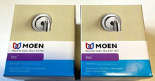 2 MOEN Iso DN0703CH Single Robe Hooks Chrome in sealed boxes