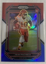 2022 Panini Prizm NFL Isiah Pacheco #352 Rookie Card Red White Blue Kansas City