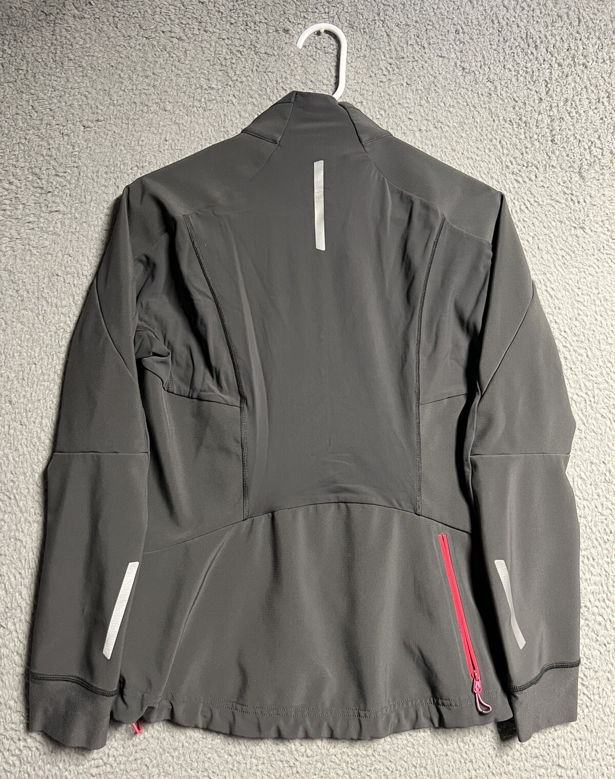 Salomon Momentum Giacca Donna Small Grigio Cerniera Intera Morbida Guscio Pile Foderato Sci