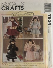 Vintage McCall's 7934 Pattern  18" Betsy McCall Doll  Uncut
