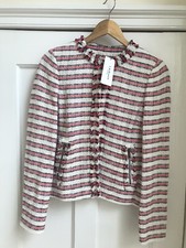 L.k.bennett Tallulah Jacket Uk Size 10 Poppy Colour New With Tags Rrp £275