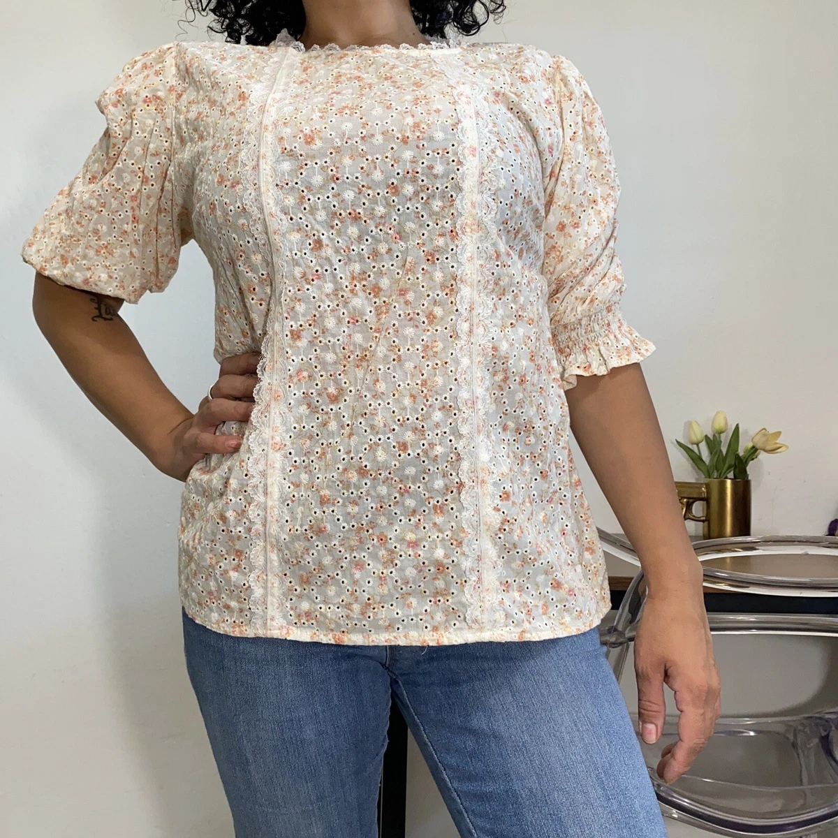 pink peasant tops