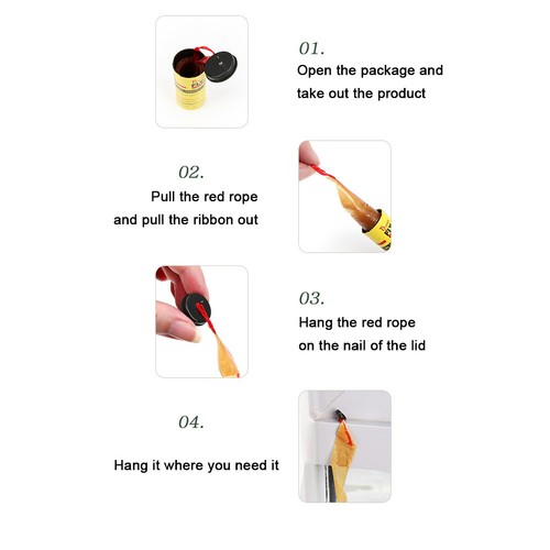 4-20 Rolls Sticky Fly Trap Paper Insect Bug Catcher Strip Flies Sticker AU - Picture 14 of 33