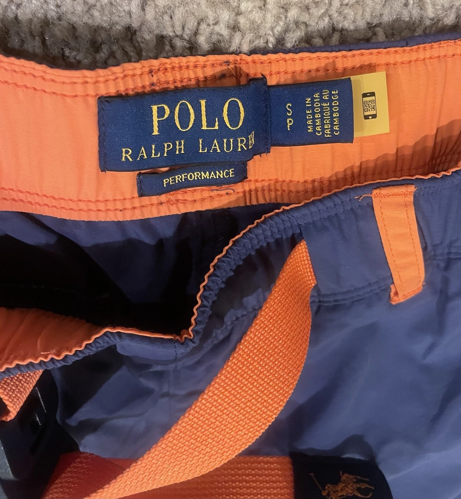 Polo Ralph Lauren Performance Water Resistant Pant/Shorts Blue/Orange NWT