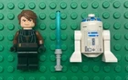 2 Lego R2D2 + Anakin Skywalker Minifigs: Star Wars Figures 7669 7680