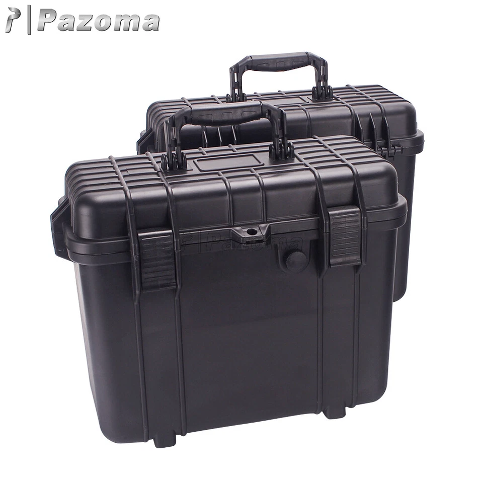 Motorcycle Waterproof Rear Saddlebags Side Case Box Universal For Honda Yamaha - Image 4 of 4