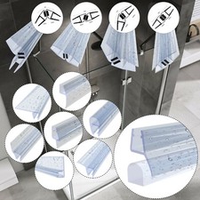 Duschdichtung für Duschtür 4–8 mm, 2 m – Wasserabweiser Duschprofil Dichtleiste