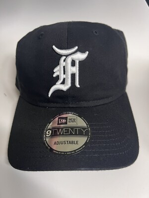 Fear Of God (Black) New Era Dad Hat 9Twenty (White Thread) | eBay